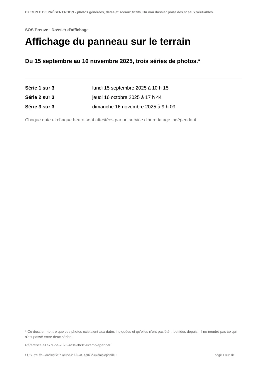 Page 1 sur 18 du dossier d'exemple