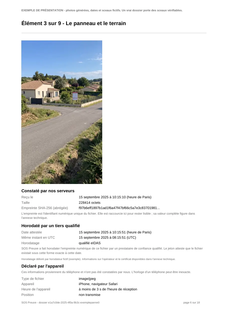 Page 6 sur 18 du dossier d'exemple
