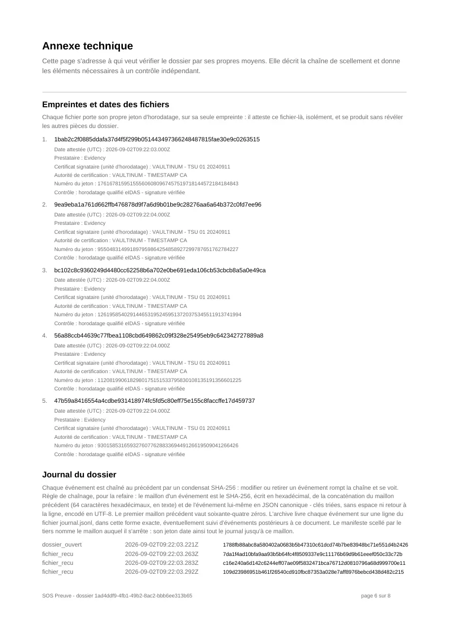 Page 6 sur 8 du dossier d'exemple