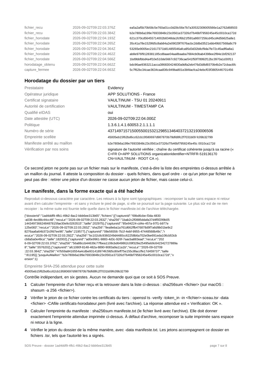 Page 7 sur 8 du dossier d'exemple